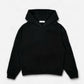 Boxy Oversized Tunnel Pocket Hoodie - Classic Black