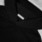 Boxy Oversized Tunnel Pocket Hoodie - Classic Black