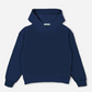 Boxy Oversized Tunnel Pocket Hoodie - Marine Navy