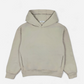 Boxy Oversized Tunnel Pocket Hoodie - Oatmeal Beige