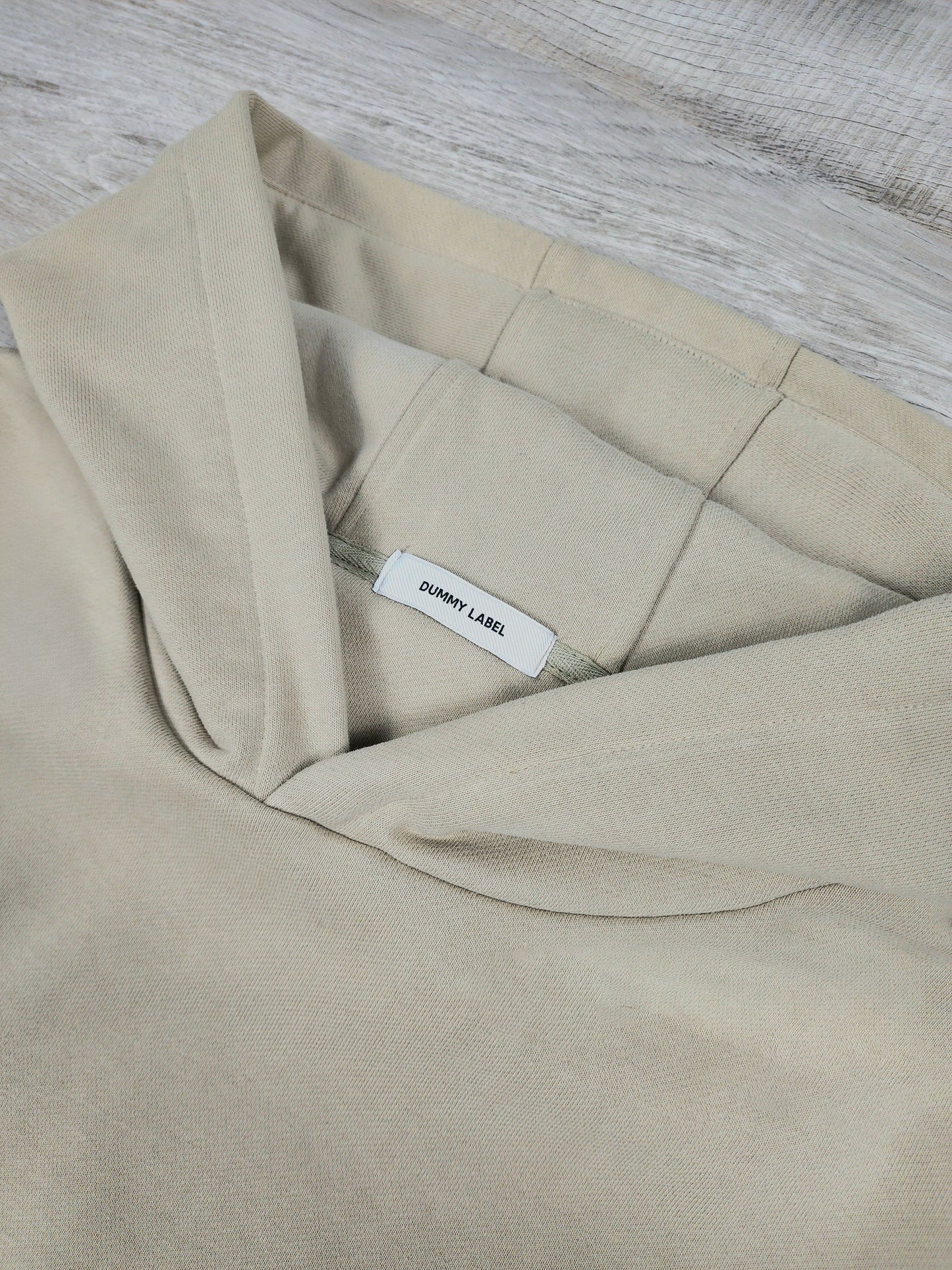 Boxy Oversized Tunnel Pocket Hoodie - Oatmeal Beige