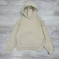 Boxy Oversized Tunnel Pocket Hoodie - Oatmeal Beige