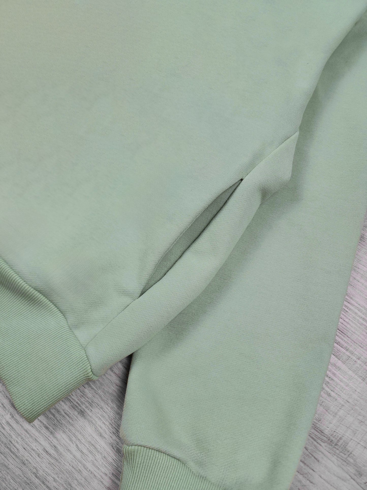 Boxy Oversized Tunnel Pocket Hoodie - Sage Green