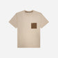 Dummy Face Embroidered T-Shirt - Coffee