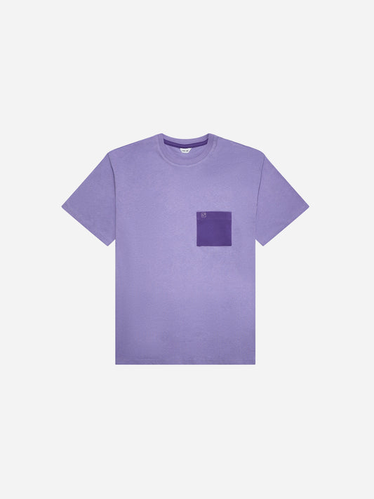 Dummy Face Embroidered T-Shirt - Eggplant