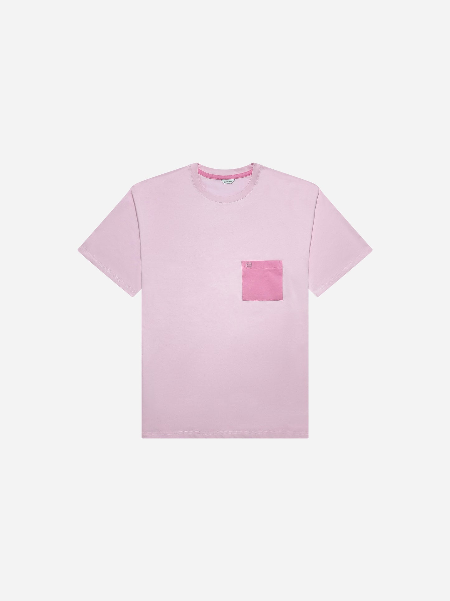 Dummy Face Embroidered T-Shirt - Flamingo