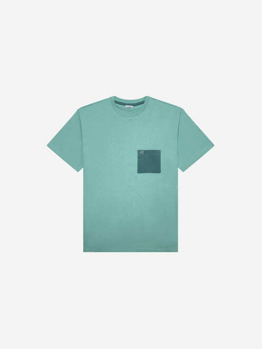 Dummy Face Embroidered T-Shirt - Jade