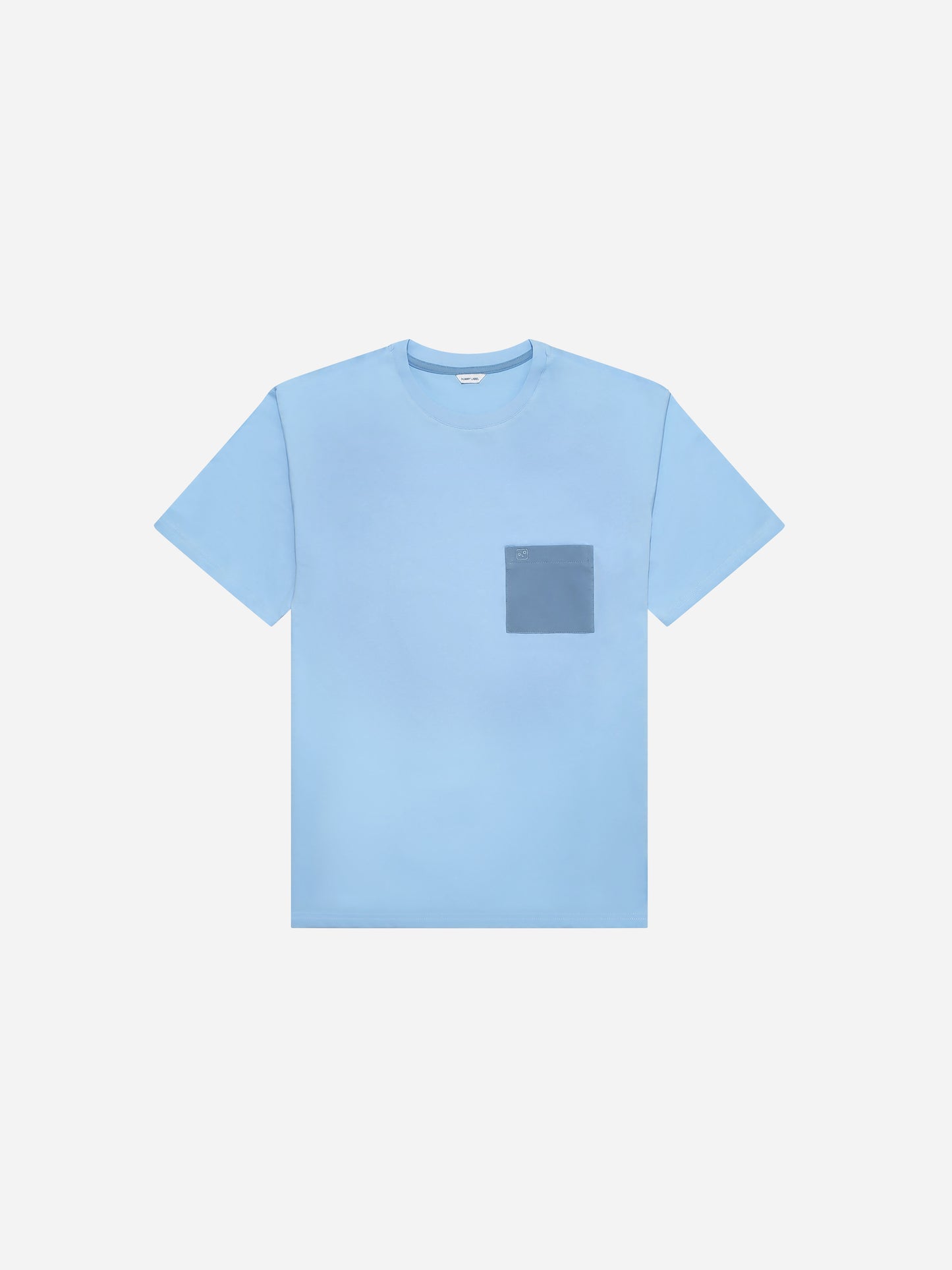 Dummy Face Embroidered T-Shirt - Lagoon