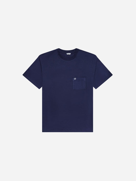 Dummy Face Embroidered T-Shirt - Nautic