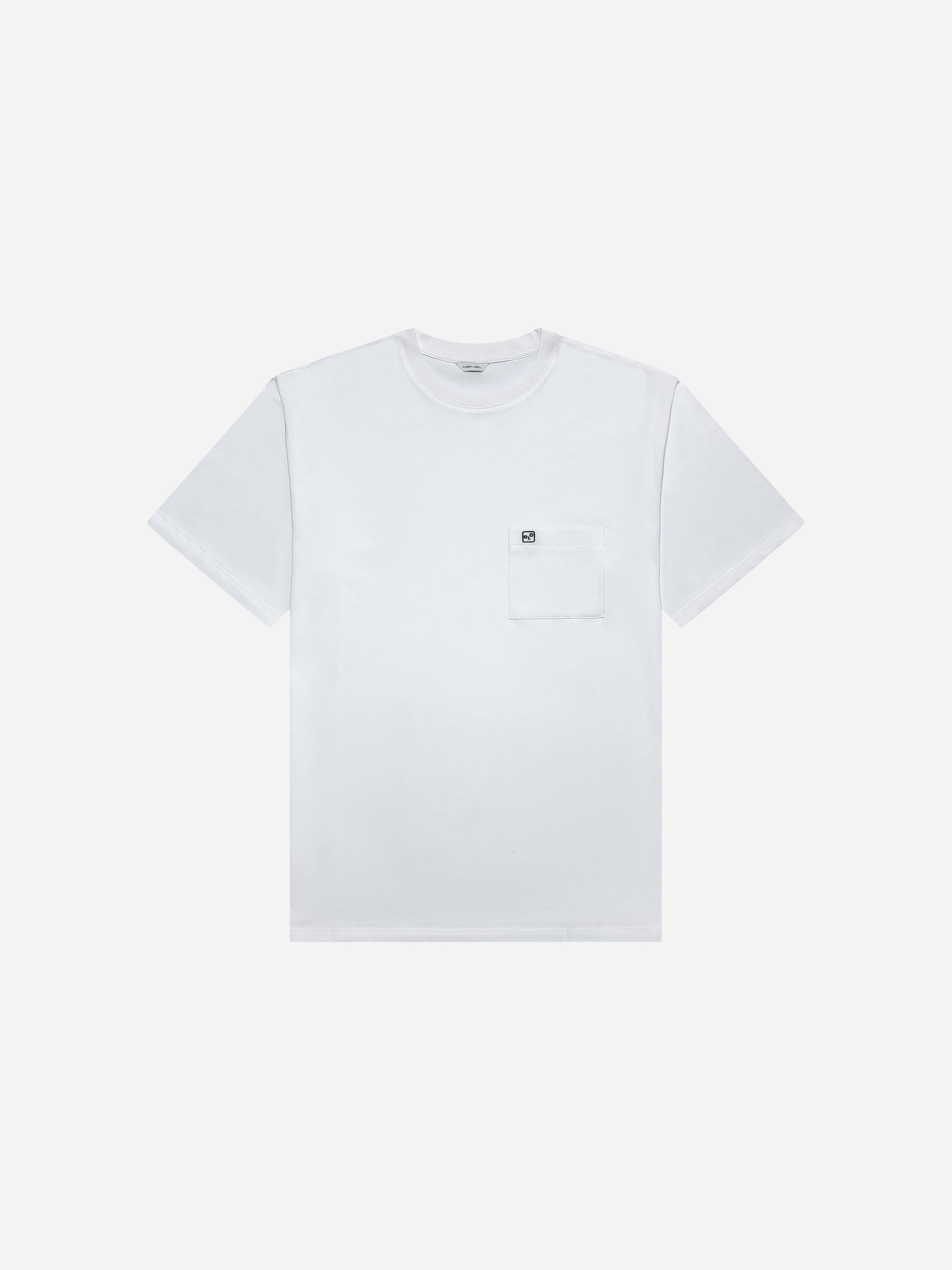 Dummy Face Embroidered T-Shirt - Snow – DUMMY LABEL