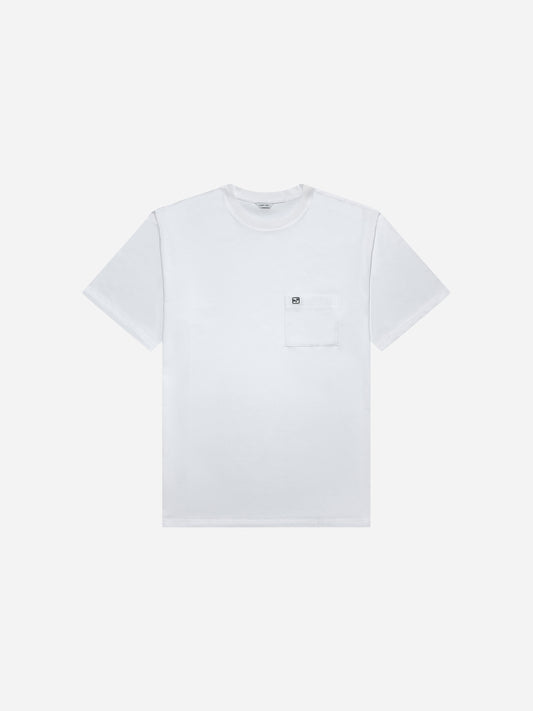 Dummy Face Embroidered T-Shirt - Snow